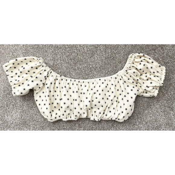 Lovers + Friends Just Don't Care Women's Swim Top Star Off Shoulder Size Small - Picture 2 of 4